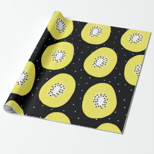Nahtlose Vintage Muster Kiwi Frucht. Handgezogene Geschenkpapier