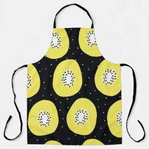 Nahtlose Vintage Muster Kiwi Frucht. Handgezogene Schürze