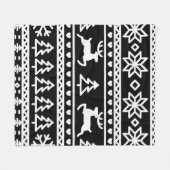 Nahtlose Vintage Normal-Herbst-Wintermuster Fleecedecke (Vorderseite (Horizontal))