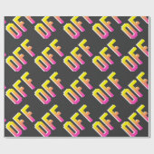 Nahtlose Vintage Pixelabweichung der Zeichen. Kont Geschenkpapier (Flach)