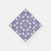 Nahtlose, violette Blume Pastellfarben bl Serviette (Ecke)
