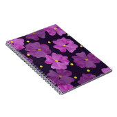 Nahtlose violette Blume. Wasserfarbe Notizblock (Rechte Seite)