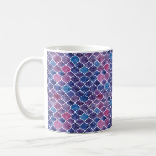 Nahtlose Violette Kaffeetasse (Links)