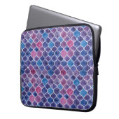 Nahtlose Violette Laptopschutzhülle (Vorderseite Links)