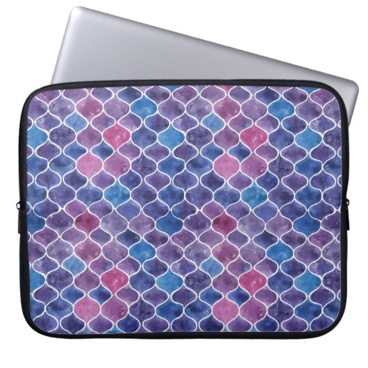 Nahtlose Violette Laptopschutzhülle (Vorderseite)