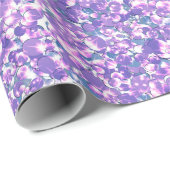 Nahtlose violette lila Silberglatter-Glitzern gl Geschenkpapier (Rolleneckpunkt)
