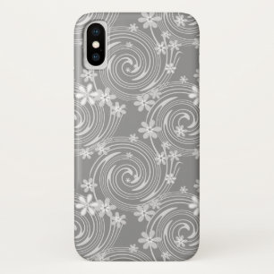 Nahtlose violette, wirbelfarbene Blume Case-Mate iPhone Hülle