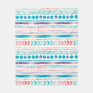 Nahtlose Wasserfarbe Ethnisches Stammbaum Ornament Fleecedecke