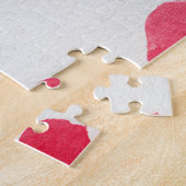 Nahtlose Wasserfarbenherzen: romantisches Muster-D Puzzle (Seite)