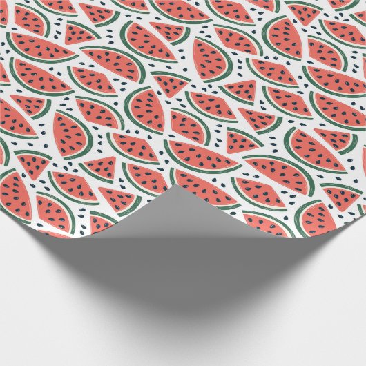 Nahtlose Wassermelone mit Samen Geschenkpapier (Ecke)