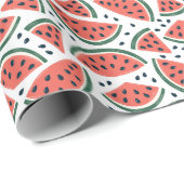 Nahtlose Wassermelone mit Samen Geschenkpapier (Rolleneckpunkt)