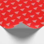 Nahtlose Weihnachtsbaum auf Rotweispapier Geschenkpapier (Ecke)