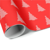 Nahtlose Weihnachtsbaum auf Rotweispapier Geschenkpapier (Rolleneckpunkt)