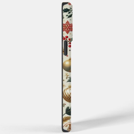Nahtlose Weihnachtsdekoration Case-Mate iPhone Hülle (Rückseite / Rechts)