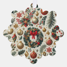 Nahtlose Weihnachtsdekoration Ornament Karte