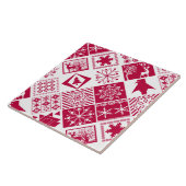 Nahtlose Weihnachtselemente geometrische Schneeflo Fliese (Seite)