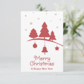 Nahtlose Weihnachtsillustrierung. Karte (Stehend Vorderseite)