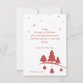 Nahtlose Weihnachtsillustrierung. Karte (Rückseite)