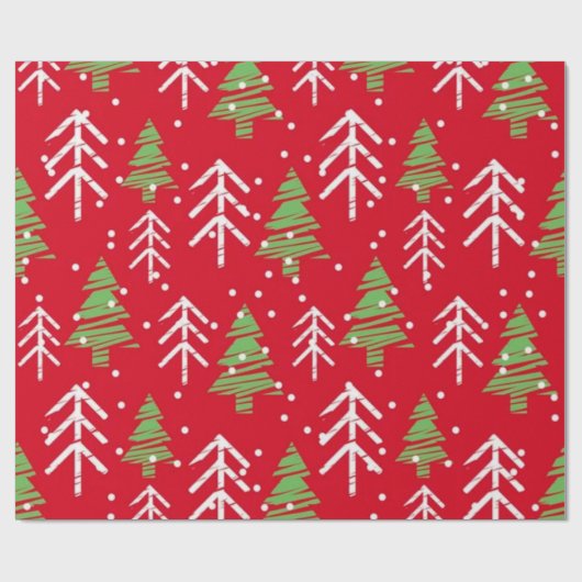 Nahtlose Weihnachtsmuster Geschenktasche Geschenkpapier (Flach)