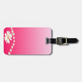 Nahtlose weiße Blume Gepäckanhänger