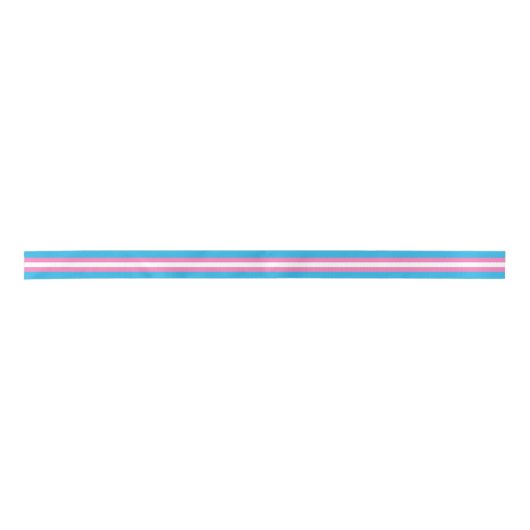 Nahtlose Wiederholung des transgender-Pride-Flag-M Satinband (Vorderseite)