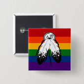 Nahtlose Wiederholung des zwei-Spirituosen-Flag-Mu Button (Vorne & Hinten)