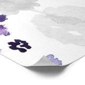 Nahtlose Wildblumenmuster in der Hand PA Poster (Ecke)