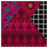 Nahtloser abstrakter boho-Ethno-Patchwork-Steppdec Stoff (Nahaufnahme)