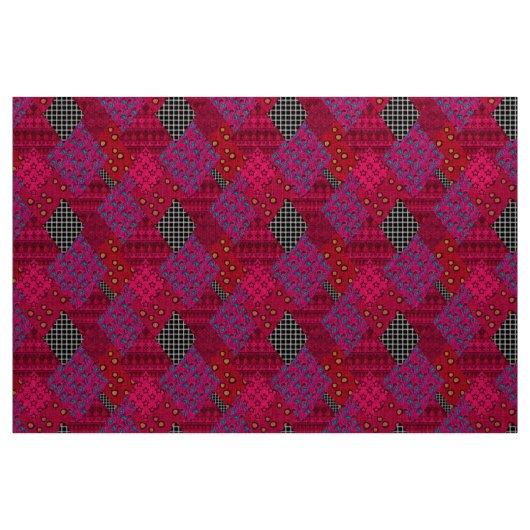 Nahtloser abstrakter boho-Ethno-Patchwork-Steppdec Stoff (Yard (91,4 cm))