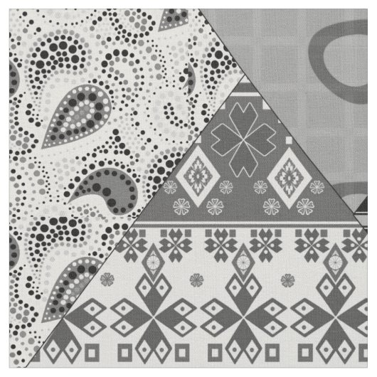 Nahtloser abstrakter boho-Ethno-Patchwork-Steppdec Stoff (Nahaufnahme)