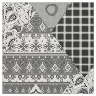 Nahtloser abstrakter boho-Ethno-Patchwork-Steppdec Stoff