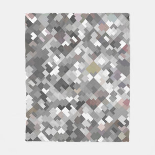 Nahtloser, abstrakter Mosaik-grauer Hintergrund pa Fleecedecke