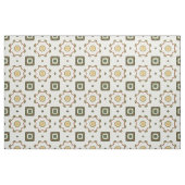 Nahtloser Achtecker formt grün, braun, weiß Stoff (Fat Quarter (45,7 x 55,9 cm))