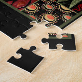 Nahtloser afrikanischer Patchwork-Ornamentschmuck Puzzle (Seite)