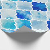 Nahtloser Aquarellhintergrund. Schöne Handtrommel Geschenkpapier (Ecke)