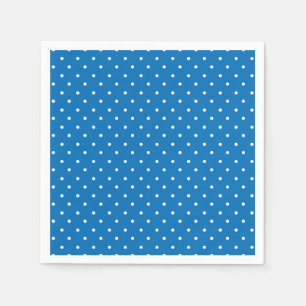 Nahtloser blauer Hintergrund mit Punkten Serviette
