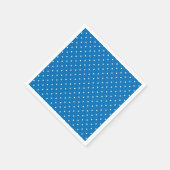 Nahtloser blauer Hintergrund mit Punkten Serviette (Ecke)