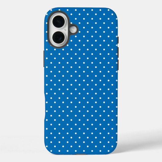 Nahtloser blauer Hintergrund mit Punktenmuster Case-Mate iPhone Hülle (Rückseite)