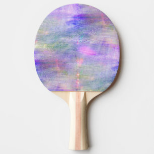 nahtloser blauer, rosa Hintergrund gelbe Aquarellf Tischtennis Schläger