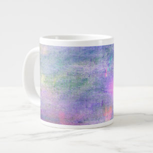 nahtloser blauer, rosa Hintergrund gelbe Wasserfar Jumbo-Tasse