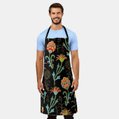 Nahtloser Blumendruck Schürze (Getragen)