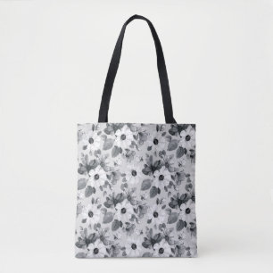 Nahtloser blumengeschmückter Hintergrund mit schön Tasche
