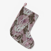 Nahtloser blumengeschmückter Hintergrund, nahtlose Kleiner Weihnachtsstrumpf (Vorderansicht (hängend))