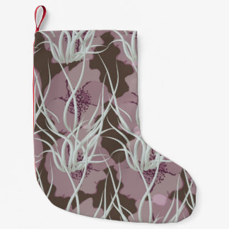 Nahtloser blumengeschmückter Hintergrund, nahtlose Kleiner Weihnachtsstrumpf