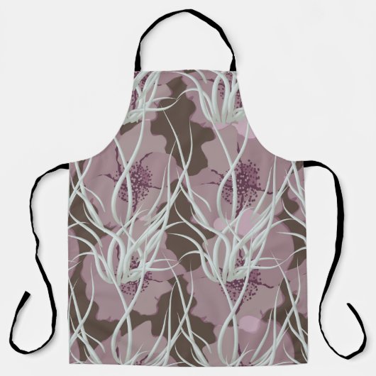 Nahtloser blumengeschmückter Hintergrund, nahtlose Schürze (Vorderseite)