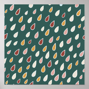 Nahtloser Boho-Sommer Poster