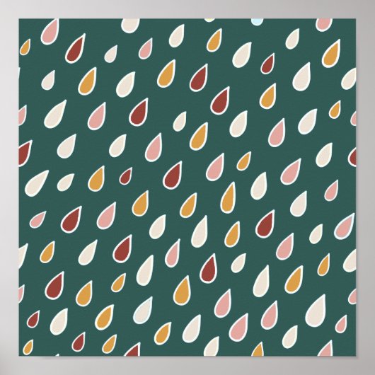 Nahtloser Boho-Sommer Poster (Vorne)