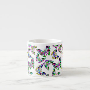 Nahtloser Cartoon niedliche lustige Kinder abstrak Espressotasse