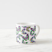 Nahtloser Cartoon niedliche lustige Kinder abstrak Espressotasse (Vorderseite Rechts)