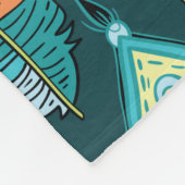 Nahtloser Federmuster-Hintergrund. Endlose Farbe Fleecedecke (Ecke)